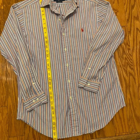 Ralph Lauren Blue Red and White Casual Button Down Shirt, 15.5, 32/33 - Picture 4 of 7